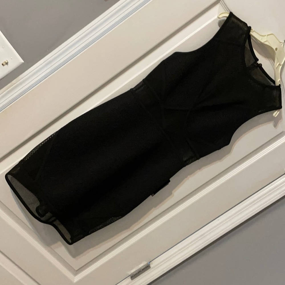 Express black mesh dress